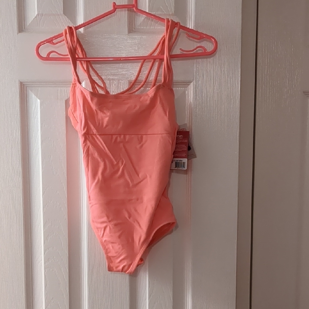 Capezio Pink Bodysuit with Racerback Design